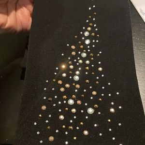 Memoi leg wear - NWT black opaque - embellished studded bling on leg. Sm S/M